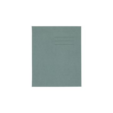 8" x 6.5" Exercise Book 80P 10mm Squared Green - Pk 100