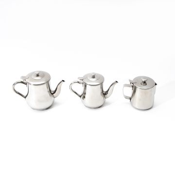 Assorted Metal Teapots - Pack of 3