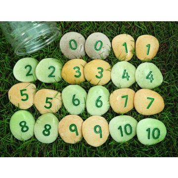 NUMBER PEBBLES ( 22 PEBBLES)