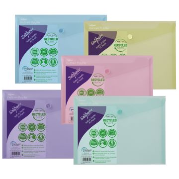 100% Recycled Polyfile A5 - Pack of 5
