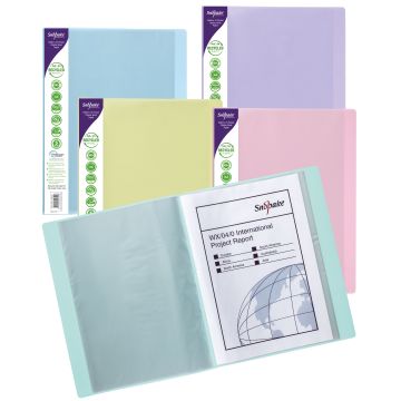 100% Recycled A4 Display Book 24 pocket - Pack of 5