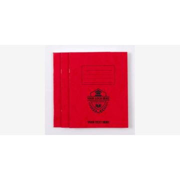 Classmates 229x178mm 8mm No Margin With Alternative Page Blank 64 Pages Red Cover-Pk 100