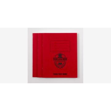 Personalised-Classmates A4 80page 12mm with Alt Blank Red P50
