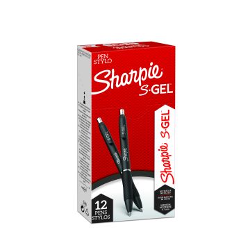 Sharpie S-Gel Pen - 0.7mm - Black - Box of 12