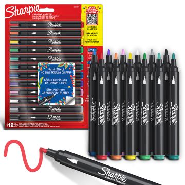 Sharpie Creative Marker - Bullet Tip - Assorted - Pack of 12