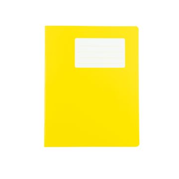School Exercise Books 9 x 7in 80 Page 8mm F&M - Yellow - Pack of 100