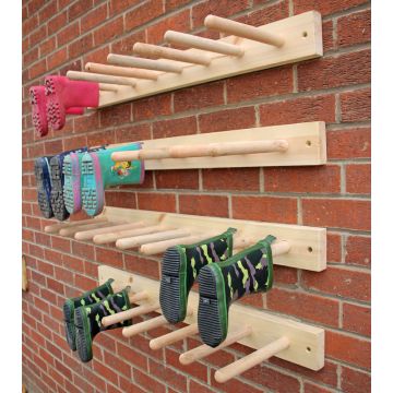 HORIZONTAL SIMPLE WALL WELLY RACKS (4PK) AND INSTRUCTIONS