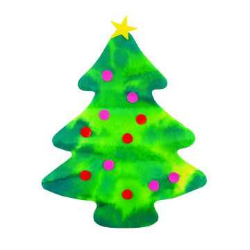 Colour Diffusing Evergreen Trees