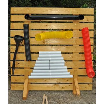 SLATTED MUSIC WALL AND INSTRUCTIONS