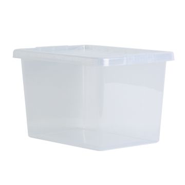 20 Litre Crystal Box and Lid - Clear