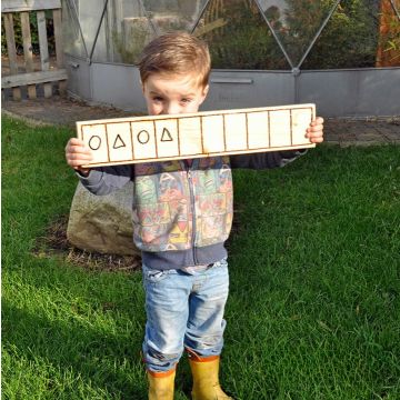 WIPE CLEAN NUMBER TRACK PLANKS- CARRY ROUND VERSION