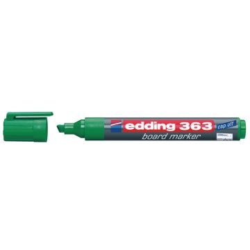 Edding 363 Whiteboard Marker Green Chisel Tip - Pack of 10
