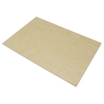 3mm BR Grade Birch Laser Plywood, 400mm x 300mm sheet