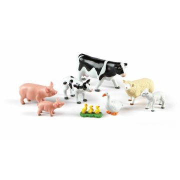 JUMBO ADULT AND BABIES FARM ANIMALS (8PK)