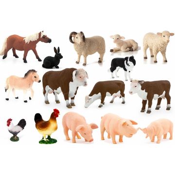 REAL LIFE FARM SET (15PK)