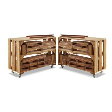 COMPLETE 2 BIG BLOCK TROLLEYS AND 50 BLOCKS SET