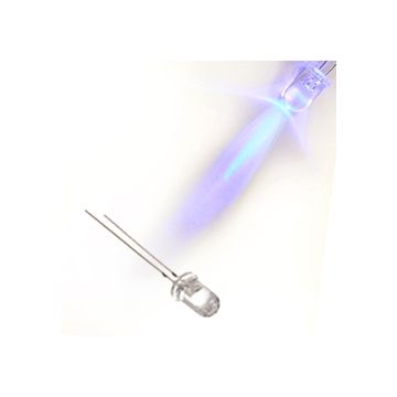 Blue 5mm Water Clear LED - 15deg - 3500mCd