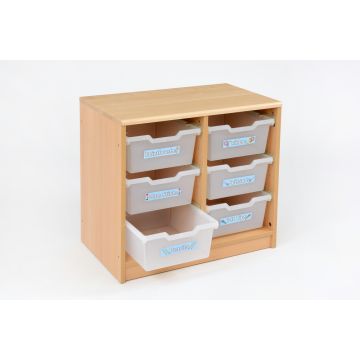 RS 2 Bay A4 6 Deep Clear Tray Unit