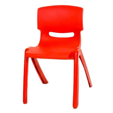 Stackable Children's Plastic Chairs - Red - Pack of 5