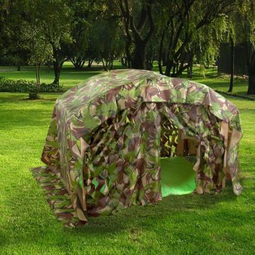 Indoor Outdoor Folding Camouflage Den Kit