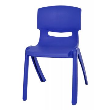 Stackable Children's Plastic Chairs - Blue - Pack of 5