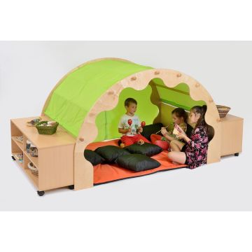 Play Pods - Set 3: Play Pod & Canopy & 2 Sets of Curtains 6 Scat