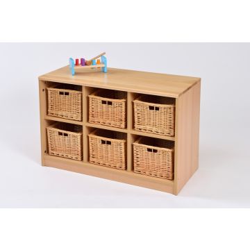 RS Storage Unit with Trays/Wicker Baskets