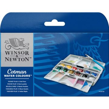 Winsor & Newton Cotman Water Colours Pocket PLUS Box