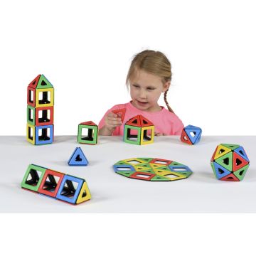 MAGNETIC POLYDRON CLASS SET. 96 PIECE.