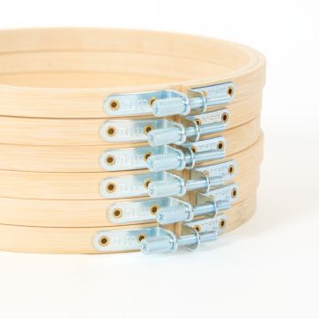 Wooden Embroidery Rings-Pk 6-15cm