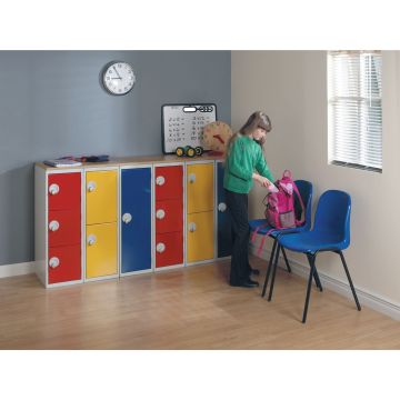 2 Door Locker With Deadlock - Yellow