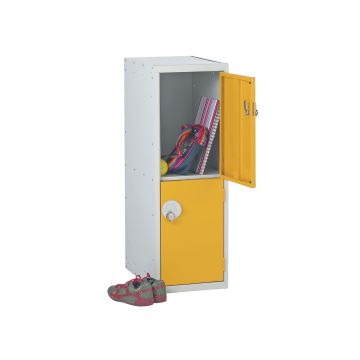 2 Door Locker With Deadlock - Grey