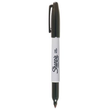 Sharpie Permanent Marker Black Fine Tip - Pack of 12