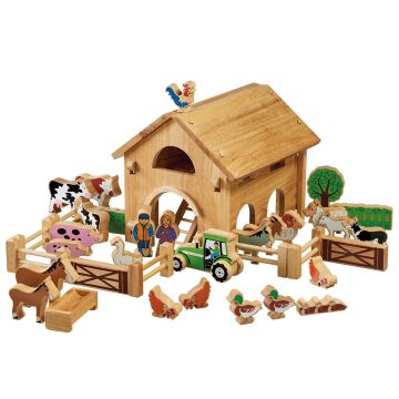Deluxe Farm Barn Set With Colourful Characters