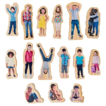 How am I feeling today Wooden People 15Pk