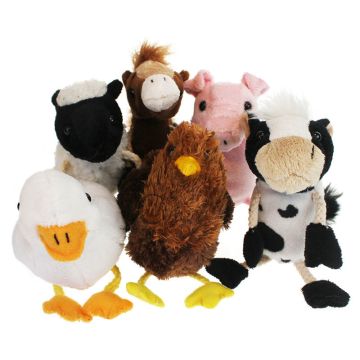 Farm Animal Finger Puppets 6Pk