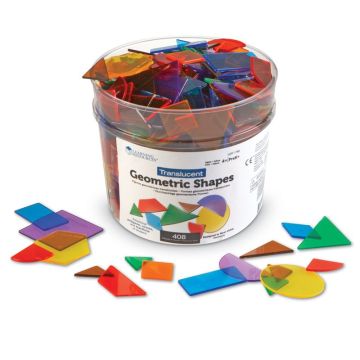 Translucent Geometric Shapes 408Pk