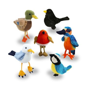 Finger Puppets Birds Set 6Pk