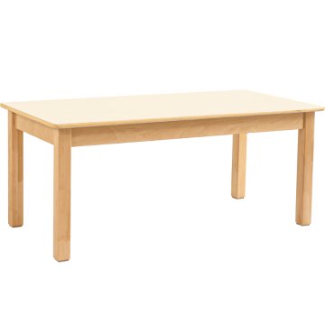 Milk White Rectangular Table H58cm
