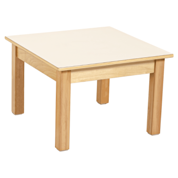 Milk White Square Table H40cm