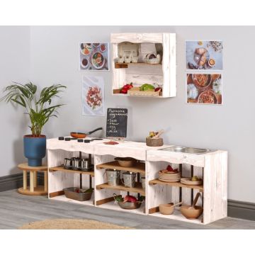 White Two Toned Farm Crate Kitchen (3Pk)