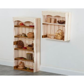 Two Toned Farm Crate Kitchen Dresser Slim 2pk