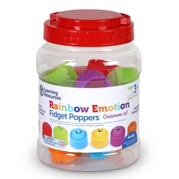 Learning Resources Rainbow Emotions Fidget Poppers Set of 24