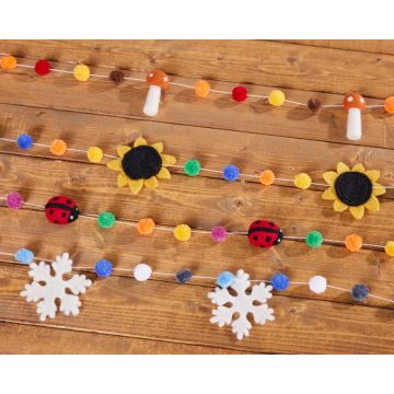 Four Seasons Felt Garlands