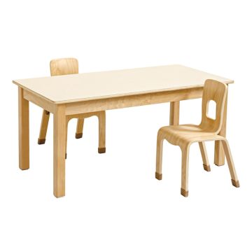 Cosy Essence Rectangular Table (H58cm) with Four Stackable Chairs H35cm