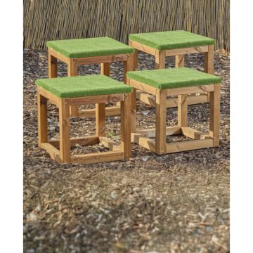 KS1 Simple Grass Cube Seats