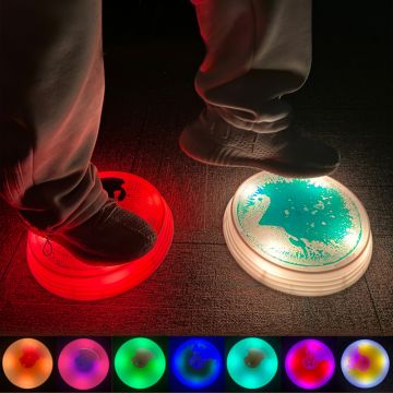Sensory Stepping Stones with Liquid and LED Illumination