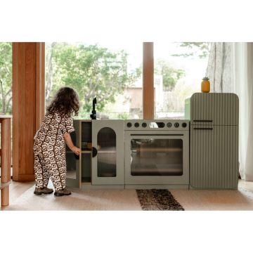 Sage Fluted Kitchen Set