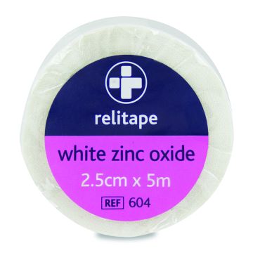 Relitape Zinc Oxide Tape 2.5cm x 5m