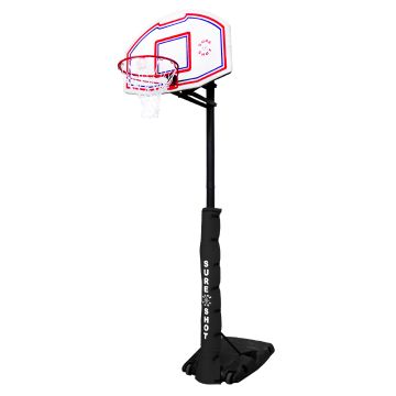 Sure Shot Quick Adjust Portable Basketball Unit - White